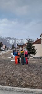 même avec un rien de neige c'est la fête