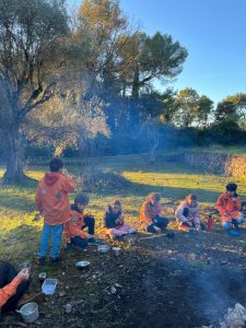 Petit dèjeuner au coin du feu