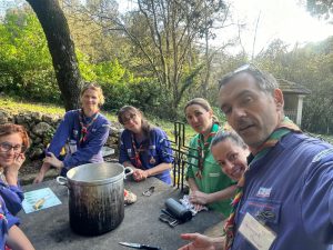 Les violets à la cuisine